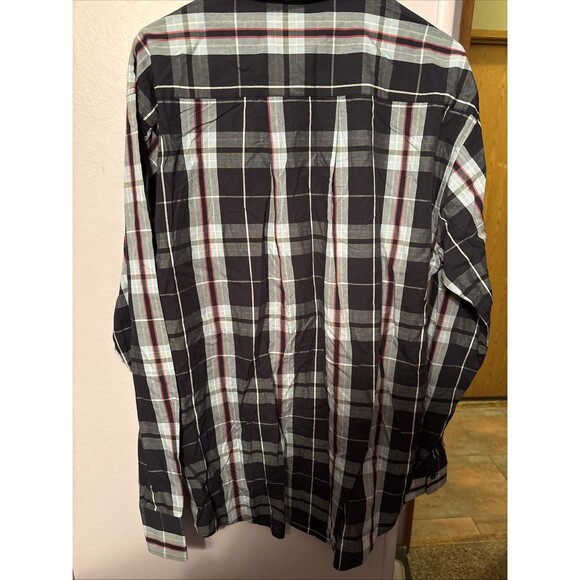 Southpole Shirt Mens Large Blue Plaid Long Sleeve Y2K Hip Hop Button Up NWT - Picture 6 of 6